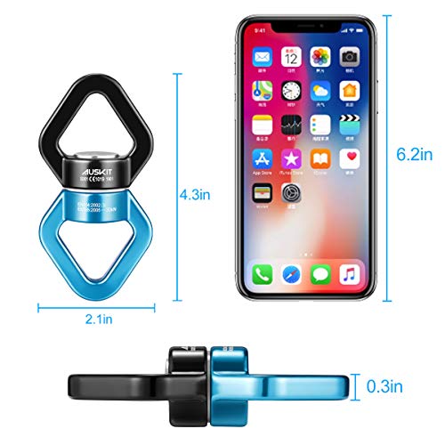 Black Blue Swing Swivel, 30 KN Safest Rotational Device Hanging Accessory - color: Blue, size: 30 KN