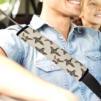 Soft Padded Seat Belt Cover for Girls and Boys, Stroller Pushchair High Chair, 2 Piece Flying Mallard Ducks Shoulder Protector Anti-Slip Pad - color: Pattern 49