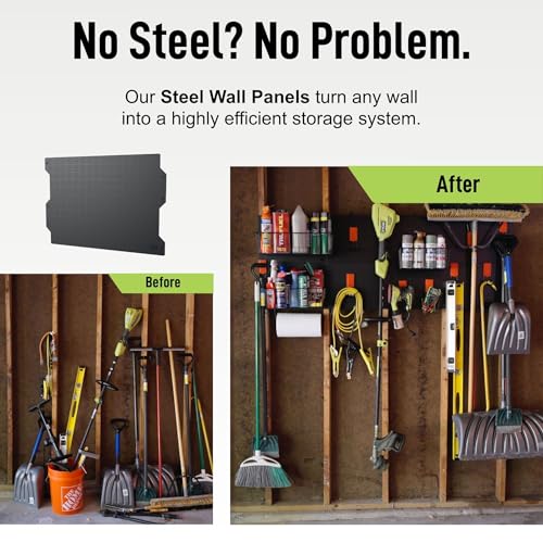 GATOR MAGNETICS MIDI 4 in Open Hooks, 25 lb Heavy Duty Magnetic Hooks for Steel Surfaces, Patented Easy-Release, Non-Slip Grip – Storage & Organization, Garage, Shed, Home, Cleaning Tools - 3 Pack - size: 4" - Black, style: Open Hooks
