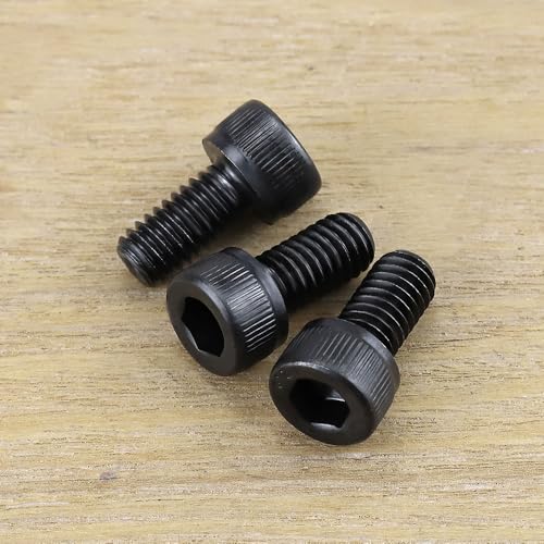 #10-24 x 1/2" Socket Head Cap Screws Bolts, 12.9 Grade Alloy Steel, Black Oxide Finish, Allen Hex Drive, Full Thread, 50-Pack - size: #10-24 x 1/2"