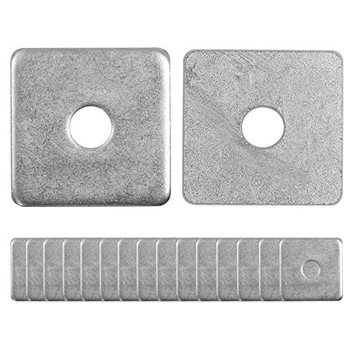 50 Pcs Heavy Duty 304 Stainless Steel Squares Washer Plate Fastener Hardware 1/2(ID) X 2 X 2 (Square OD) X 3/16 (THK) inch - size: 1/2(ID) X 2 X 2 (Square OD) X 3/16 (THK), style: 304 Stainless Steel