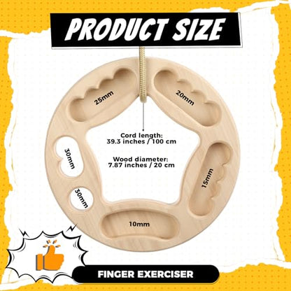 Hangboard Rock Climbing for Climbing Home Training Finger Strengthener, Pull-up Grip Arm Training Portable Finger Board Rock Holds Indoor and Outdoor - style: Round