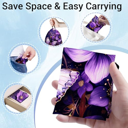 Abstract Flower Butterfly Grip Bags for Gymnasts Purple Adjustable Gymnastics Drawstring Gym Bag - color: Butterfly Flower Art-purple