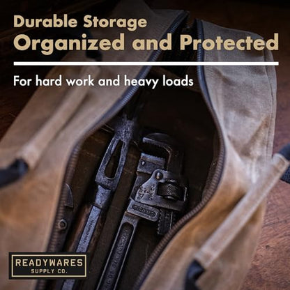 Readywares 20" Utility Bag | Waxed Canvas Large Heavy Duty Tool Bag