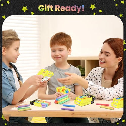 Ellinjan 432 Count Chalk Set for Kids, Non-Toxic Mini Chalk Bulk for Chalkboard, Back to School Supplies, Goody Bag Fillers, Classroom Prizes Gifts for Boys Girls, Easter Basket Stuffers (36 Boxes)