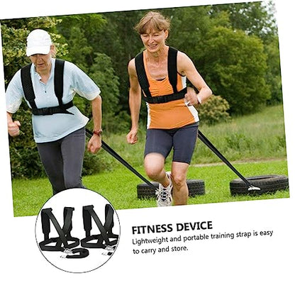 2pcs Resistance Training Padded Shoulder Straps for Weight-bearing Sled Pulling and Strength Training Lightweight and Portable Design for Outdoor Workouts