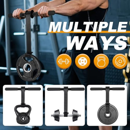Forearm Strengthener & Forearm Exerciser, Wrist Roller with PVC Anti-Slip Grip Handles, Forearm Strength Trainer with Ultra-Strong Nylon Webbing for Wrist and Forearm Strength Training