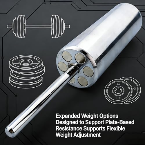 Gym Pin Extender for Weight Stack 10mm Cable Machine Adapter Fit for 2'' 50.8mm Weight Plates Heavy Duty Steel Extension for Gym Cable Machine