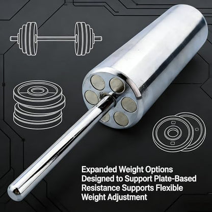 Gym Pin Extender for Weight Stack 10mm Cable Machine Adapter Fit for 2'' 50.8mm Weight Plates Heavy Duty Steel Extension for Gym Cable Machine