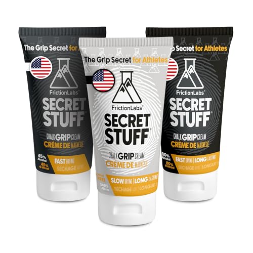 Friction Labs Secret Stuff Liquid Chalk Bundle – Original, Alcohol-Free, and Hygienic Formulas for Enhanced Grip – Ideal for Climbing, Weightlifting and More