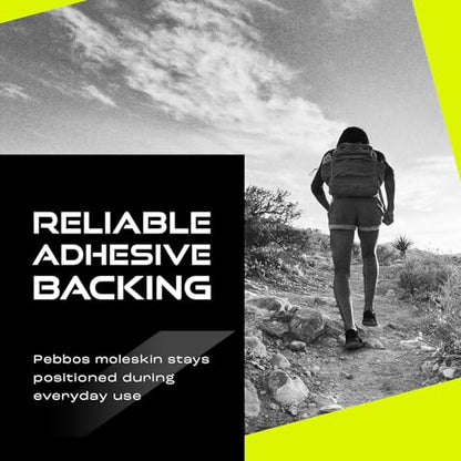 Moleskin Adhesive Roll – 2 Rolls – 2in x 16ft – Cut-to-Size Cotton Fabric | Thin, Flexible & Water-Resistant