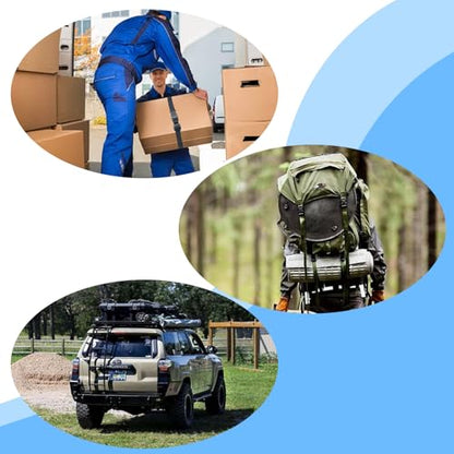 Utility Straps with Quick Release Buckle, Adjustable Nylon Travel Belt TSA Approved, Backpack Accessory Strap, Travel Accessories 4 Pack