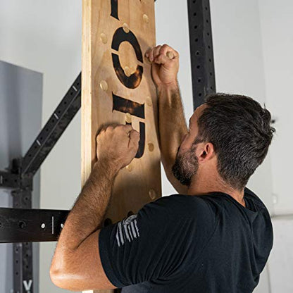 Valor Fitness Climbing Peg Board – Wall Mounted Plywood for Gym, Ninja Training, Cross Training, Rock Climbing & Gymnastics Workout Equipment - color: PG-1 Climbing Peg Board