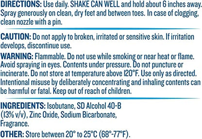Dr. Scholl’s Odor-X ODOR-FIGHTING Spray-Powder // All-Day Odor Protection and Sweat Absorption - Packaging May Vary (Pack of 2)