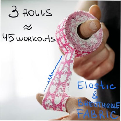 Professional Weight Lifting Thumb Tape - Protects Finger Tape, Adhesive for Powerlifting, Yoga & Gym, Hand Grip Support for Weightlifting, Deadlift, Barbell Hook Grip - color: Mix Skull
