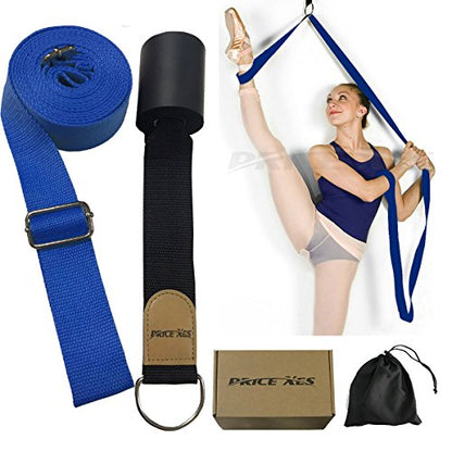 Adjustable Leg Stretcher Lengthen Ballet Stretch Band - Easy Install on Door Flexibility Stretching Leg Strap Great Cheer Dance Gymnastics Trainer Stretching Equipment Taekwondo Training - color: blue