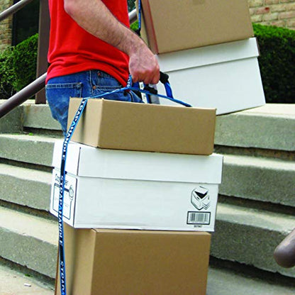 8’ Carry Strap with Handle | 2-Pack | Adjustable Belt | Easy, Safe, Secure, Lifting, Moving, Carrying Heavy Boxes, Groceries | Best Luggage Strap (Strap-A-Handle 2 Pack - 8ft. Length, 40lb. Capacity) - color: 8' Length, 40lb. capacity - 2 Pack