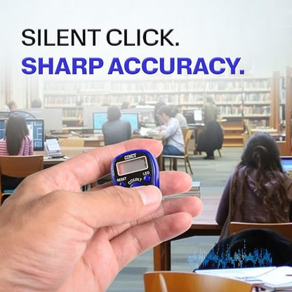CINCY Clicker Counter with LED for Day & Night Use - Instant Reset, Accurate & Quiet, Long Battery Life - for People, Laps, Pitch, Golf, Baseball, Fish Counting, for Prayer, Everyday Prayer – 1 Pack - color: Blue