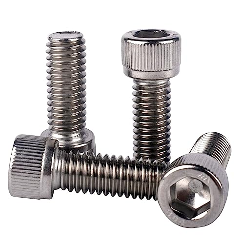 1/4-20 x 5/8" Allen Hex Socket Head Screw Bolt, 304 Stainless Steel 18-8, UNC Machine Full Thread, Pack of 20 - size: 1/4-20 x 5/8" (20 PCS)