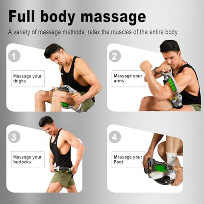 HOTWAVE Tennis Elbow Relief Massager,Tennis&Golfers Elbow Pain Release | For Leg and Arm, Adjustable Foam Roller, Trigger Point Muscle Roller for Calves&Forearm, Wrist Massager