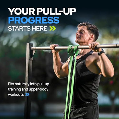 Gym Quality Long Resistance Bands Multi Pack of 5- Loved by Fitness Pros for Group Workouts in Gyms, Boxes, Studios and Bootcamps. Perfect for Pull Ups, Strength Training, Mobility - color: #3 Black, Medium