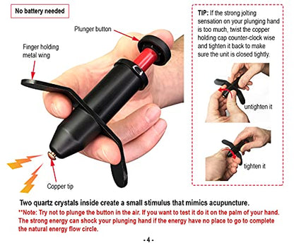 Trigger Point Stimulator Tool - Electric Current Sensation with No Needles No Battery - size: 1 Count (Pack of 1)
