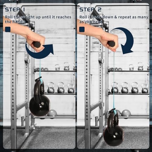 Wrist Forearm Roller Strengthener Exerciser: Forearm Blaster Forearm Roller Grip Strength Training with Anti-Slip Handles