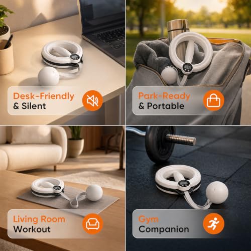 360° Rotating Arm Trainer with Counterweight Ball for Wrist and Forearm | Compact Upper Body Exerciser for Wrist, Forearm and Arm Training at Home, in the Office or While Traveling
