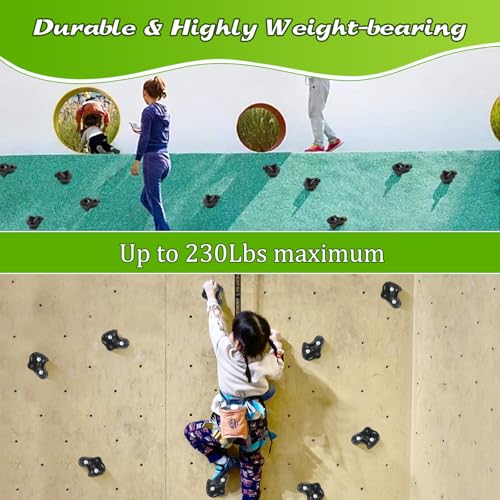 20PCS Rock Climbing Holds for Kids Climber,Extra Large Adult Rock Climbing Stones,Wall Stones with Screw Pad and Nut for Outdoor Indoor Climbing Frames Children Playground
