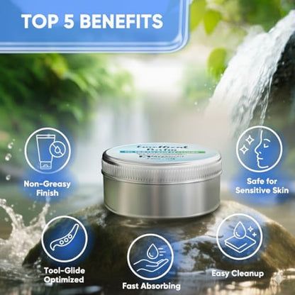 Myofascial Releaser Emollient Balm for IASTM & Gua Sha – Non-Greasy Massage Balm for Tool Glide and Bodywork – Natural, Hypoallergenic, Unscented Massage Balm Alternative to Oil (100g) - color: 100g
