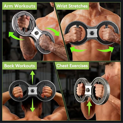 Burn Machine Arm Workout, Adjustable 360° Spinning Arm Exercise Equipment | for Upper Body Training, Grip Strength Trainer, Forearm Strengthener, Home Gym Equipment for Boxing, Rehab & Workout