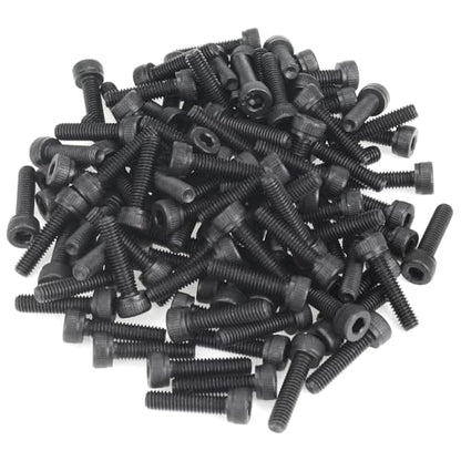 105 Pieces M4 x 16mm Socket Head Cap Screws, Thread Pitch 0.7mm, Sutemribor M4 Black Screws, 12.9 Grade Alloy Steel, Black Oxide Finish, Fully Threaded - size: M4 x 16mm, style: Socket Head