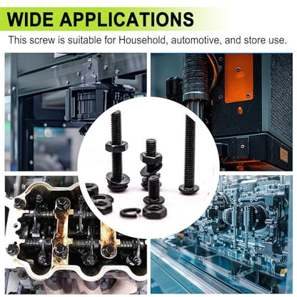 mxuteuk 720PCS M3 Screws Assortment Kit,6/8/10/12/16/20mm M3 Metric Screw,10.9 Grade Alloy Steel Metric Hex Button Head Cap Screws Nuts and Flat Washers for 3D Printing - size: 720PCS M3, style: Hex Socket Button Head