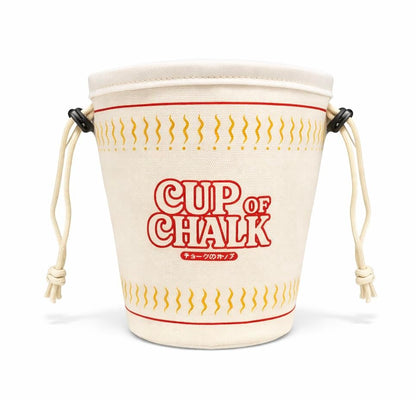Chalk Bag for Rock Climbing, Bouldering, and Weightlifting - Asian-Inspired Design - Premium Chalk Bucket with Quick-Clip Belt, Zipper Pocket, Brush Holder - color: Cup of Chalk