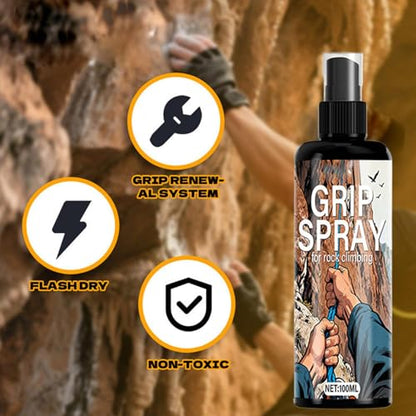 Climbing Firm Grip Spray 100ml Anti-Slip Friction Enhancer | Non-sticky Rock Climbing Adhesive Spray for Basketball Volleyball Wrestling Weightlifting Training Gymnastics