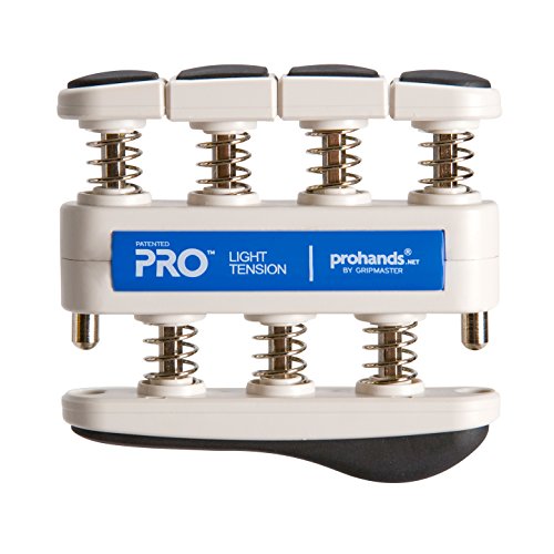 Prohands PRO Hand Exerciser, Finger Exerciser (Hand Grip Strengthener), Spring-Loaded, Finger-Piston System, Isolate and Exercise Each Finger - color: Blue - Pro, size: 5 lb (Light Tension)
