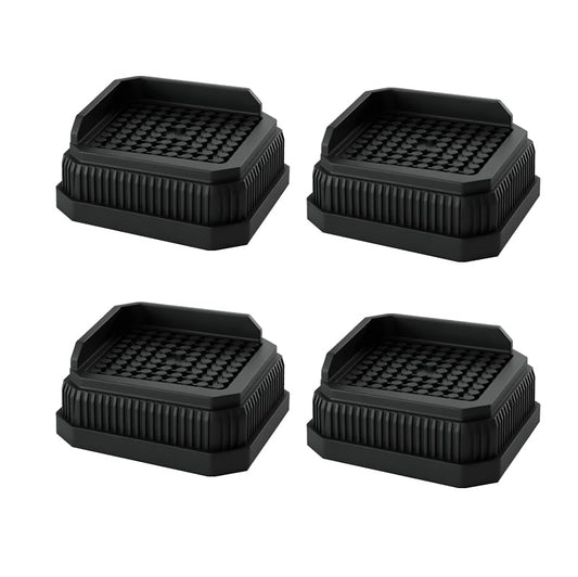 4 Pack Stackable Treadmill Incline Riser Blocks, Height Lift for Leveling & Uphill Training, Heavy Duty Support up to 4000 lbs, for Gym and Home Use - color: Black, size: 1 layer(1nches)