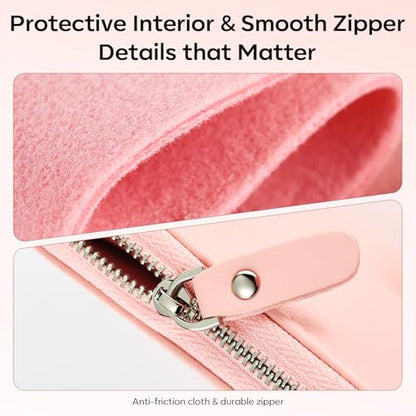 FAMILIFE Manicure Set Professional Manicure Kit Nail Kit - 11PCS Gifts for Her Nail Clippers for Women Stainless Steel Pedicure Sets Pink Leather Case - color: Pink