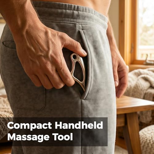 Ranarose Trigger Point Massage Tool for Deep Tissue, Muscle Pain Relief | 6 in 1 Metal Scraper Tool, Fascia Massage Tool for Body Pain & Myofascial Relief, Gua Sha, Thumb Saver & Acupressure Tool