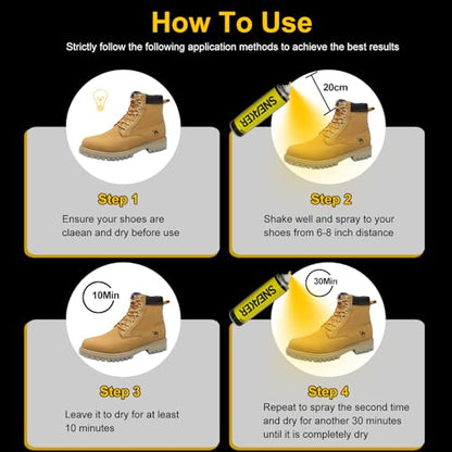 Shoe Protector Spray, Water Proof Shoe Spray for Boots