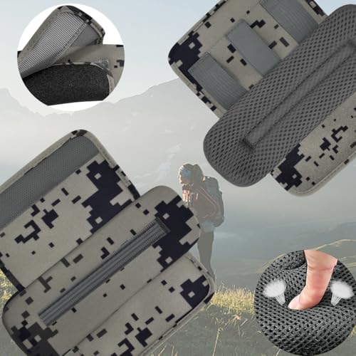ZINMARK 2-Pack Shoulder Pad Ultra-Thick Tactical Vest Cushion for Laptop Bags, Messenger Bags, Briefcase Bags, Luggage Bags, Tool Bags, Travel Bags and Most Bags, Camouflage Gray - color: Camouflage gray