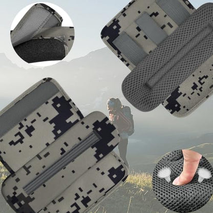 ZINMARK 2-Pack Shoulder Pad Ultra-Thick Tactical Vest Cushion for Laptop Bags, Messenger Bags, Briefcase Bags, Luggage Bags, Tool Bags, Travel Bags and Most Bags, Camouflage Gray - color: Camouflage gray