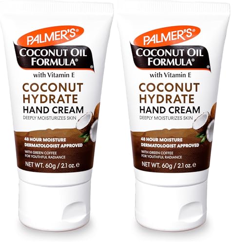 Palmer's Coconut Oil Formula Hand Cream with Green Coffee Extract, 2.1 Ounce (Pack of 2) - size: 2.1 Ounce (Pack of 2)