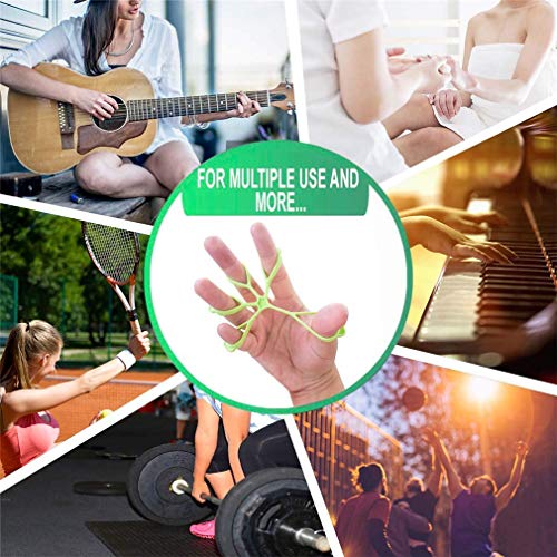 3PCS Finger Stretcher Resistance Bands Strength Trainer for Forearm Exercise Guitar Finger Strengtheners Rock Climbing 6.6 8.8 11 Pounds - color: style 2-1