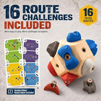 Handmade climbing hold - 3D climbing training balls designed to enhance strength and precision, finger training tools for climbers, mountaineering gifts for climbing challenges