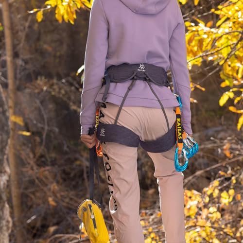 KAILAS Airo Rock Climbing Harness Men Roofing Harness Safety Belt Mountaineering Rappelling Harness Women Adjustable - color: Kids Blue, size: X-Small-Small