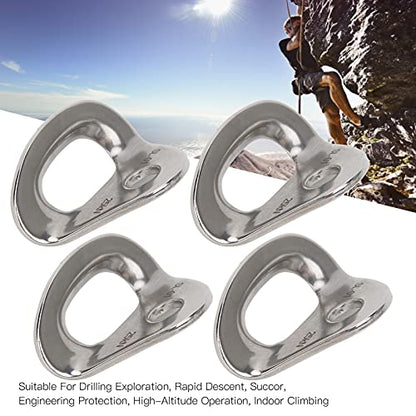 Climbing Bolts Hanger, 4PCS Climbing Anchor Bolt Stainless Steel Rock Anchor for Rappelling Aerial Work