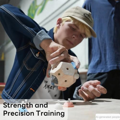 Handcrafted Rock Climbing Training Block - Portable and Customizable Grip Trainer for Building Strength and Precision