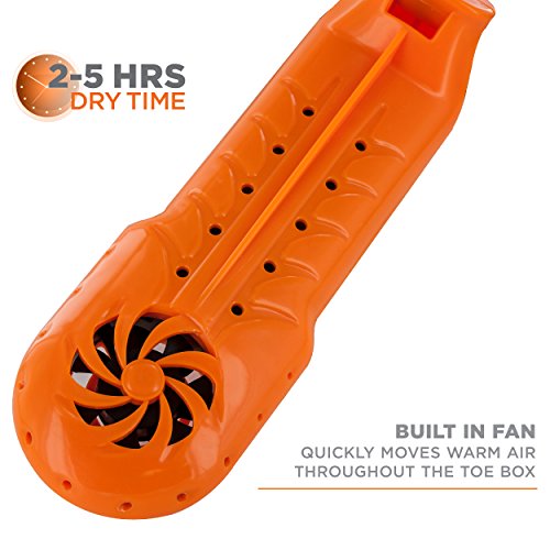 DryGuy Travel Dry DX Boot Dryer and Shoe Dryer, Orange & Black