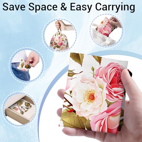 Gymnastics Grip Bag Lightweight Small Drawstring Grip Bags for Gymnasts - color: Blossom Floral-pink